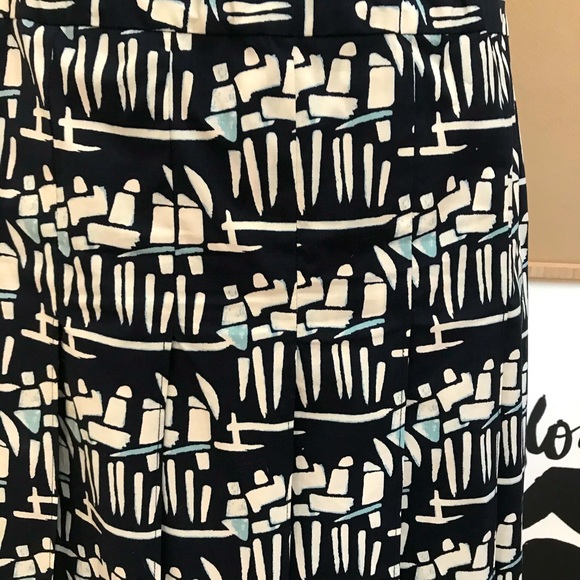 TORY BURCH Stretch Poplin Pleated KneeLength Skirt - Picture 2 of 4